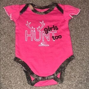 Mossy Oak Pink Camo Baby Onesie